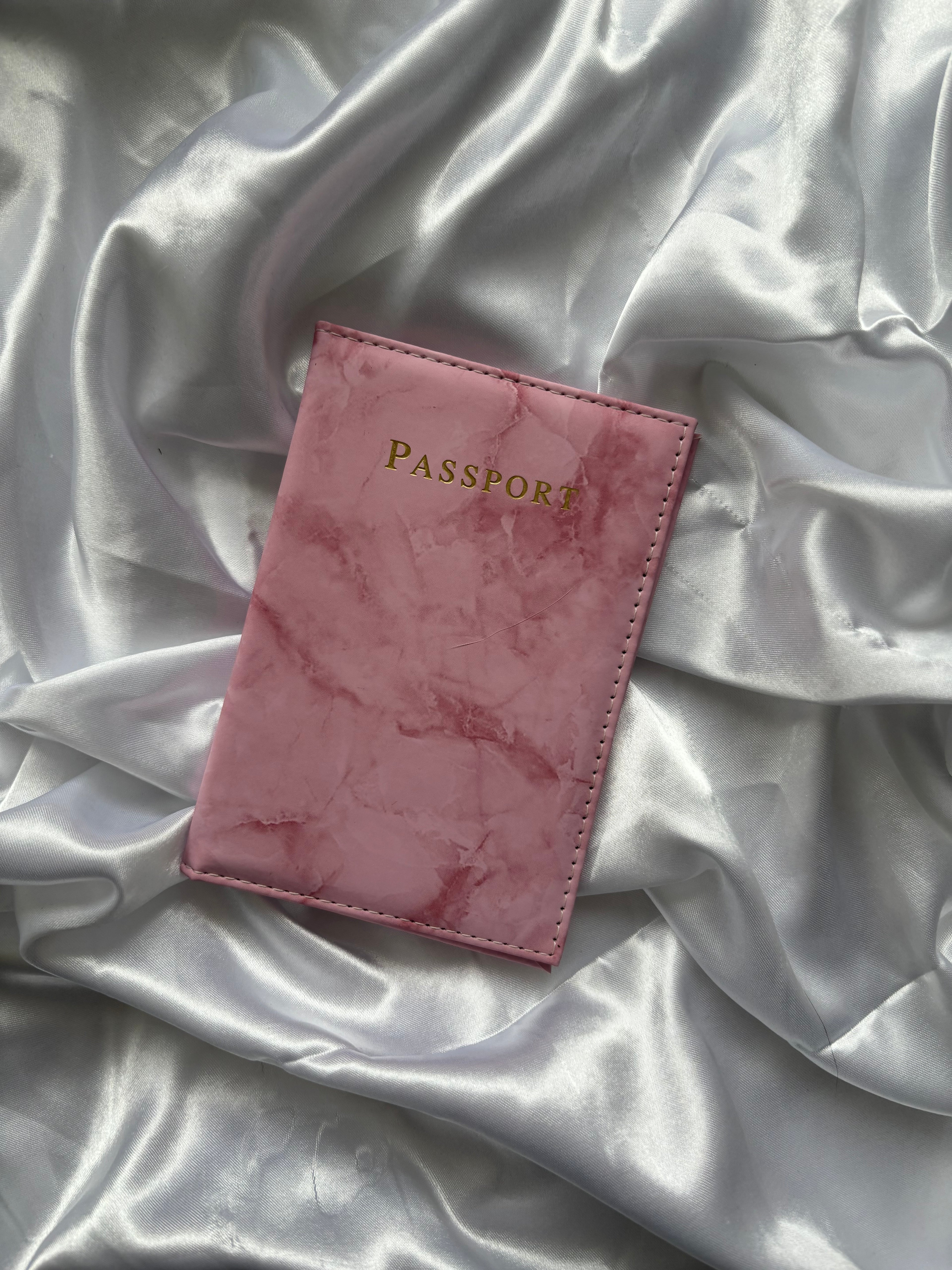 Protège passeport marbré